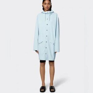 Rains Long Jacket Sky Blue, SIze: XL